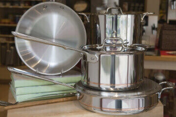 equipo de cocina de acero inoxidable